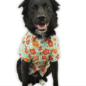 Woof dog tropical Hawaiian shirt Looking Chill new